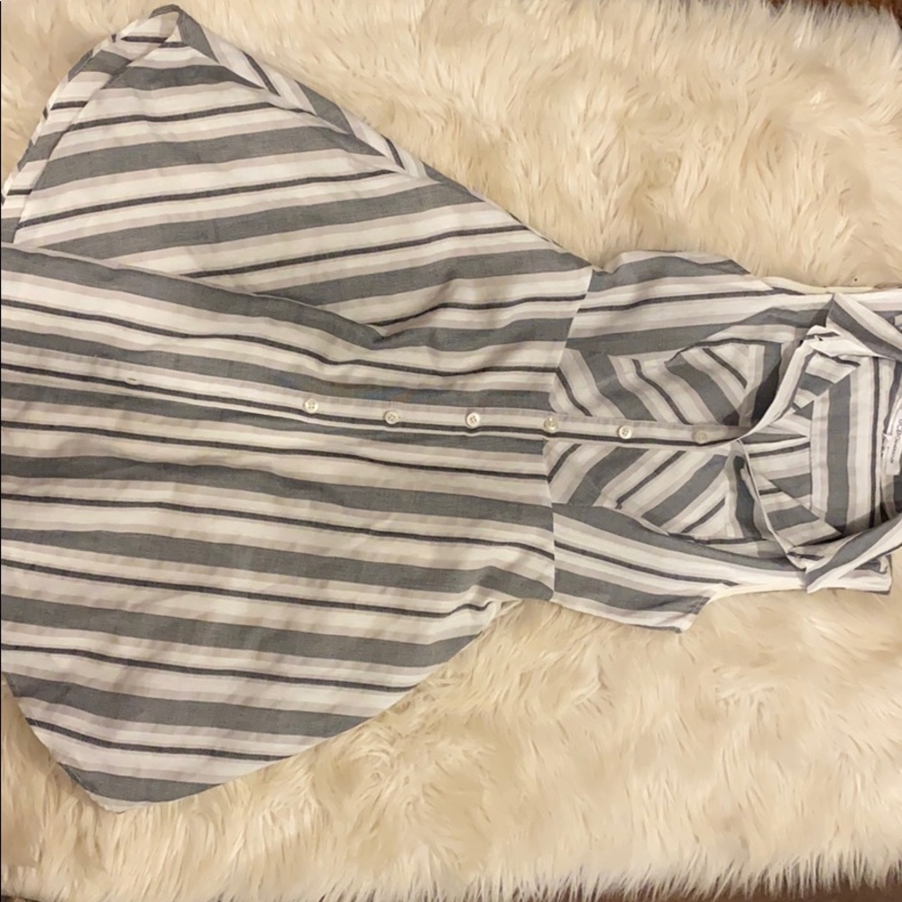 BCBG button up a line lightweight dress